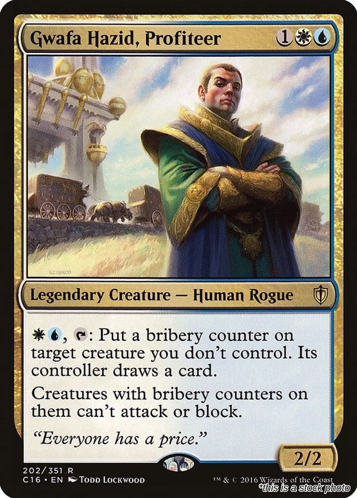 Gwafa Hazid, Profiteer
