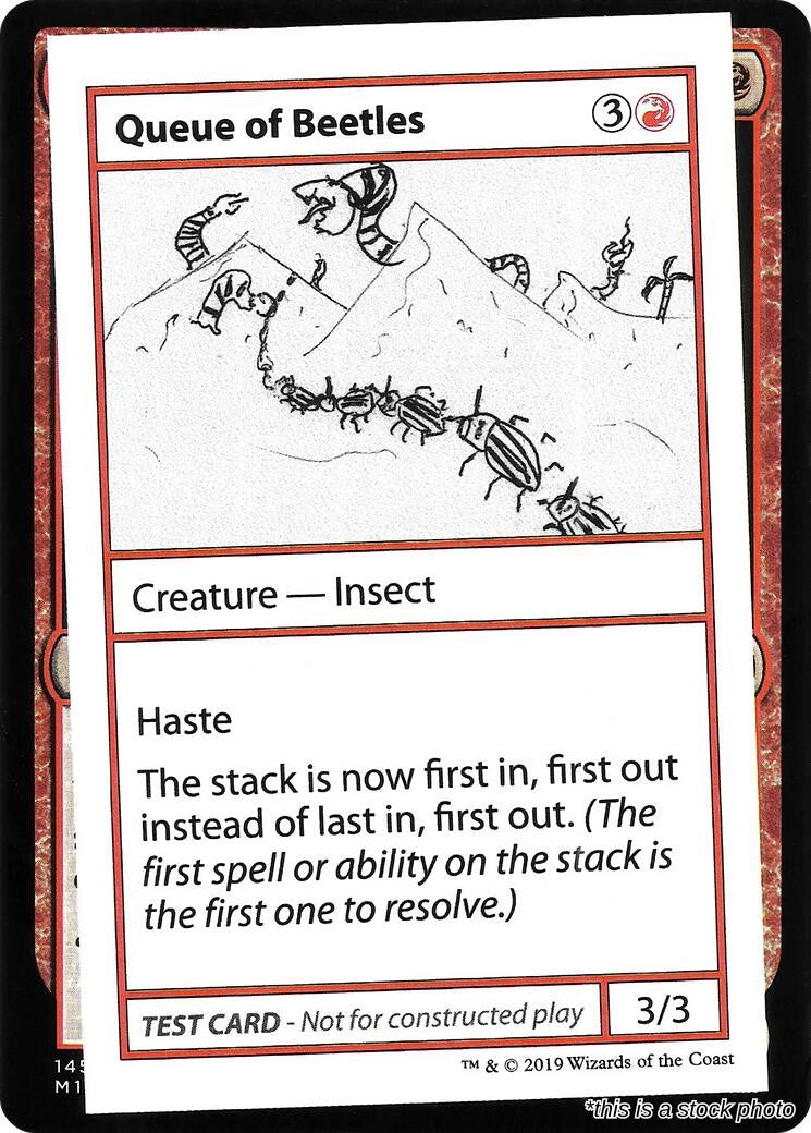 Queue of Beetles
