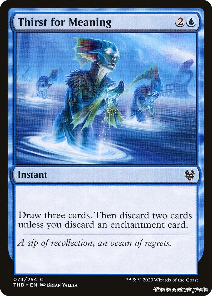 Thirst for Meaning