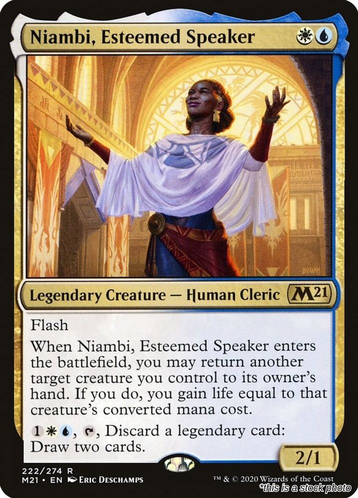 Niambi, Esteemed Speaker