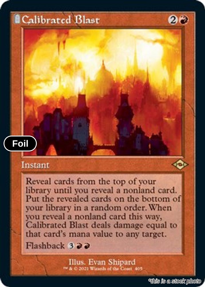 Calibrated Blast (Retro Frame) (Foil Etched)