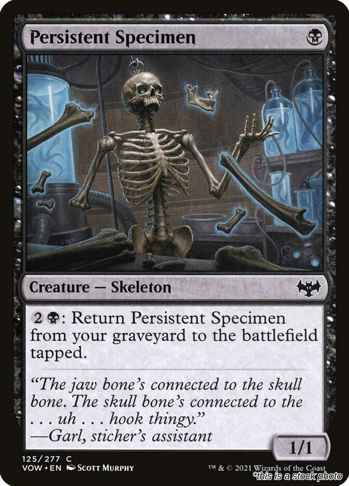 Persistent Specimen