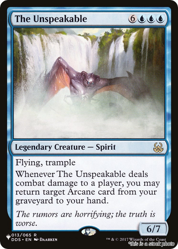 The Unspeakable