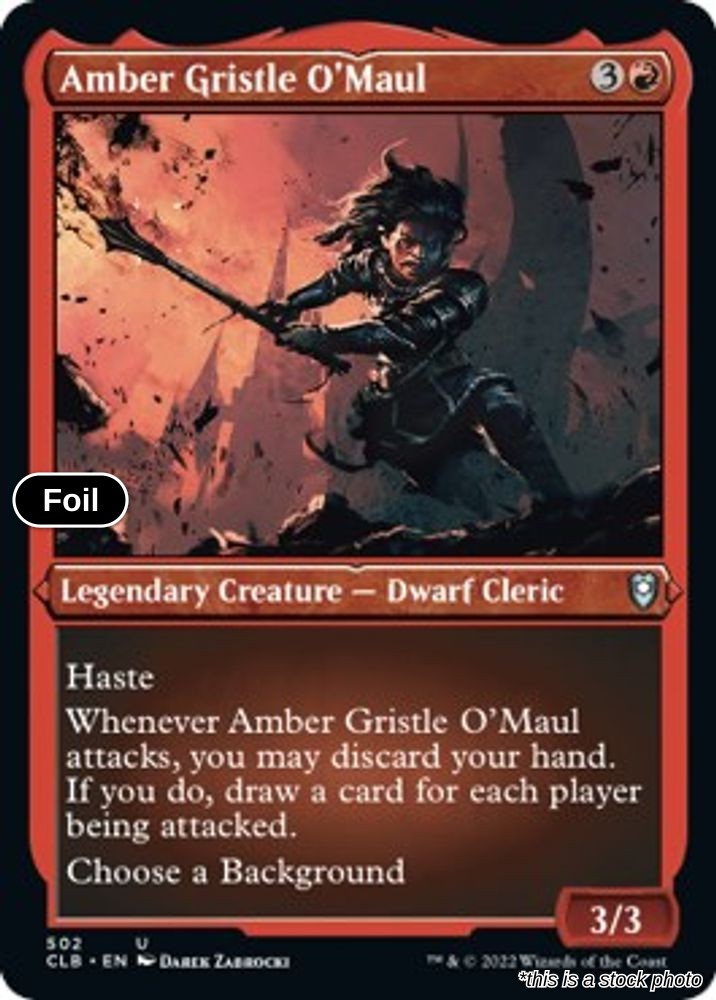 Amber Gristle O'Maul (Foil Etched)