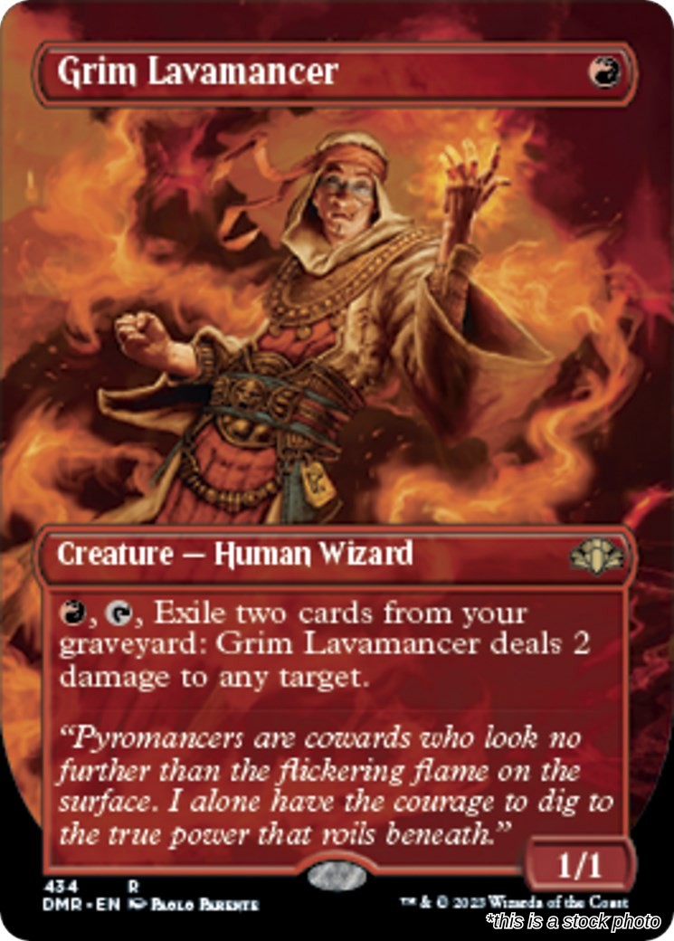 Grim Lavamancer (Borderless)