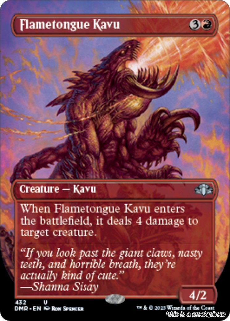 Flametongue Kavu (Borderless)