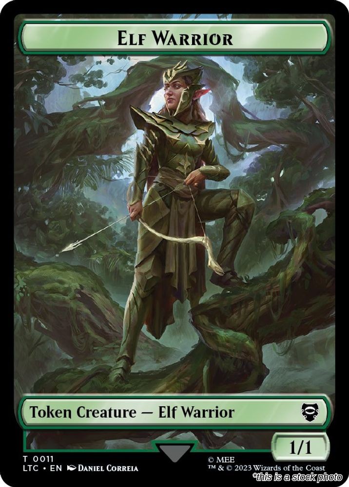 Elf Warrior // Bird (0006) Double-Sided Token