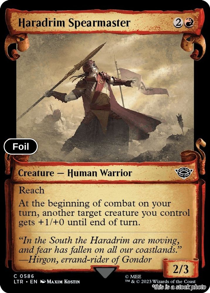 Haradrim Spearmaster (Showcase Scrolls)