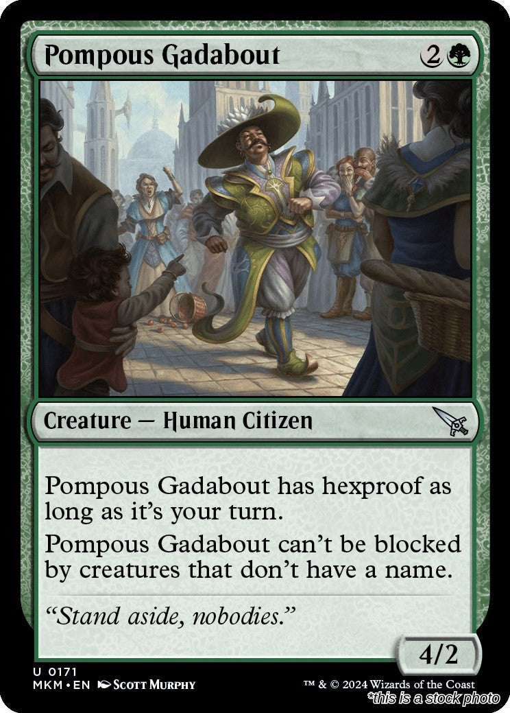 Pompous Gadabout