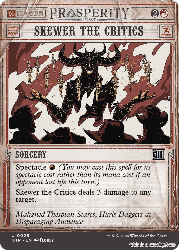 Skewer the Critics