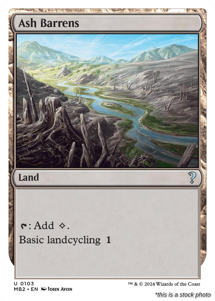 Ash Barrens (White Border)