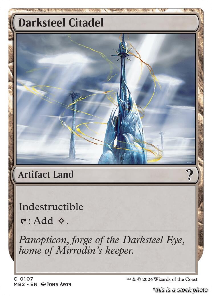 Darksteel Citadel (White Border)