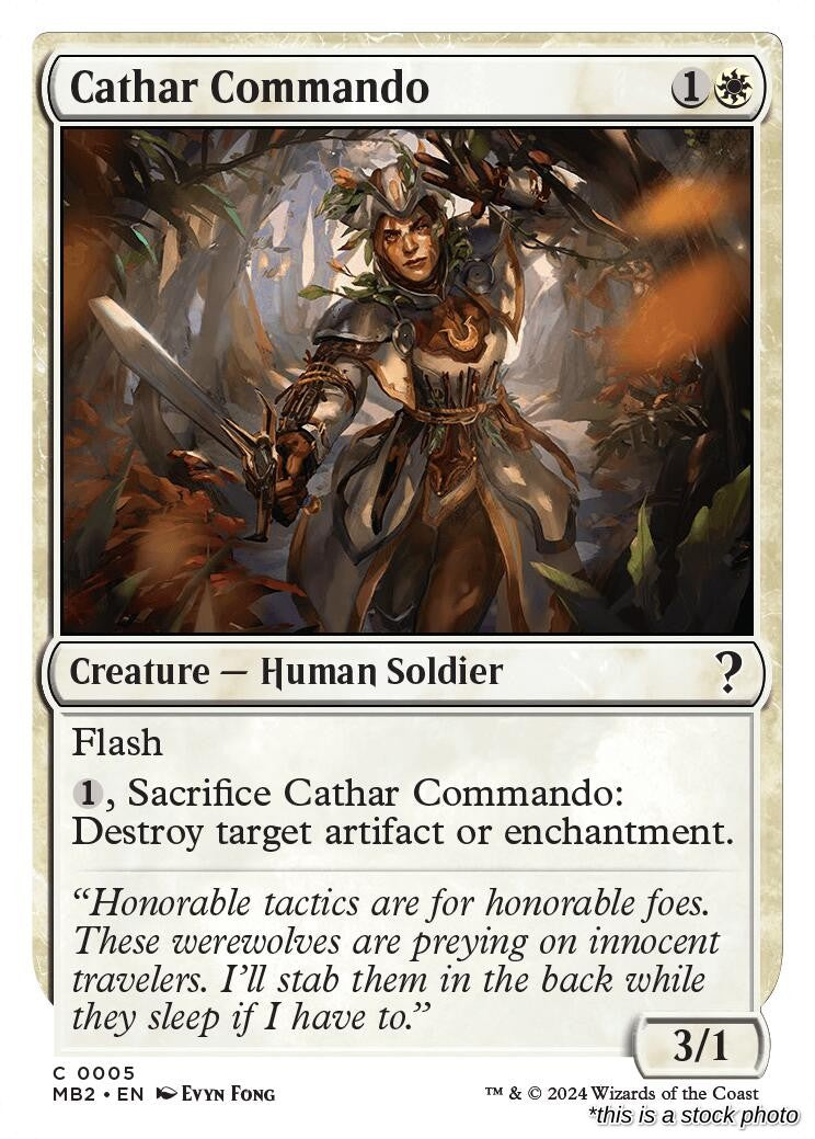 Cathar Commando (White Border)