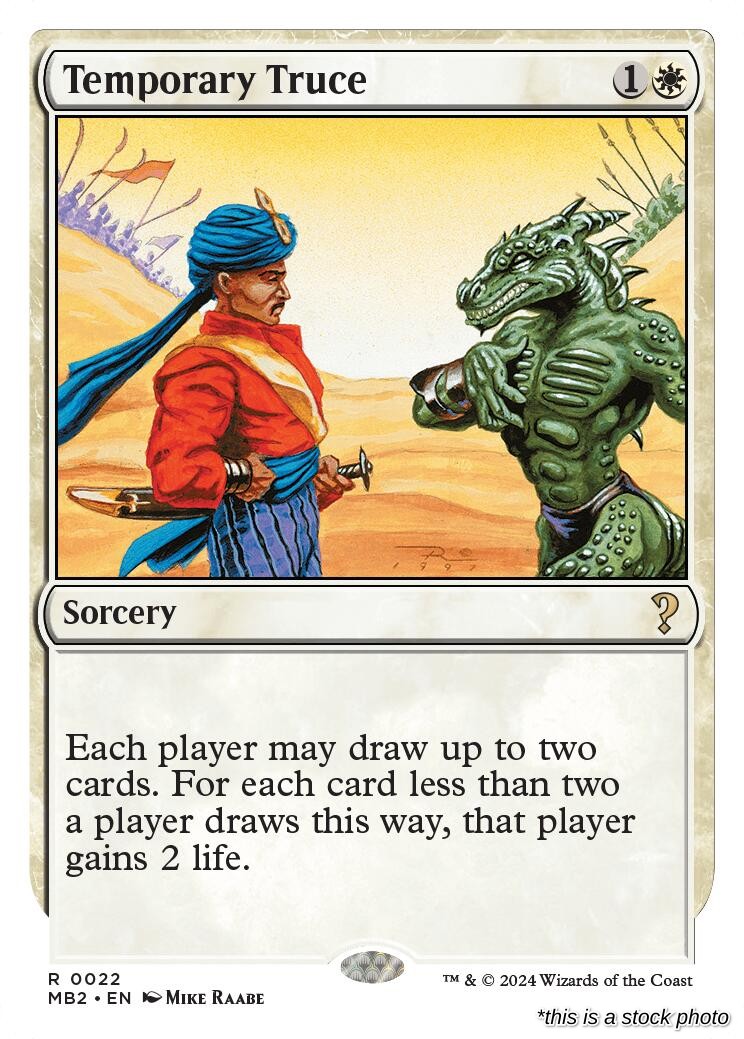 Temporary Truce (White Border)