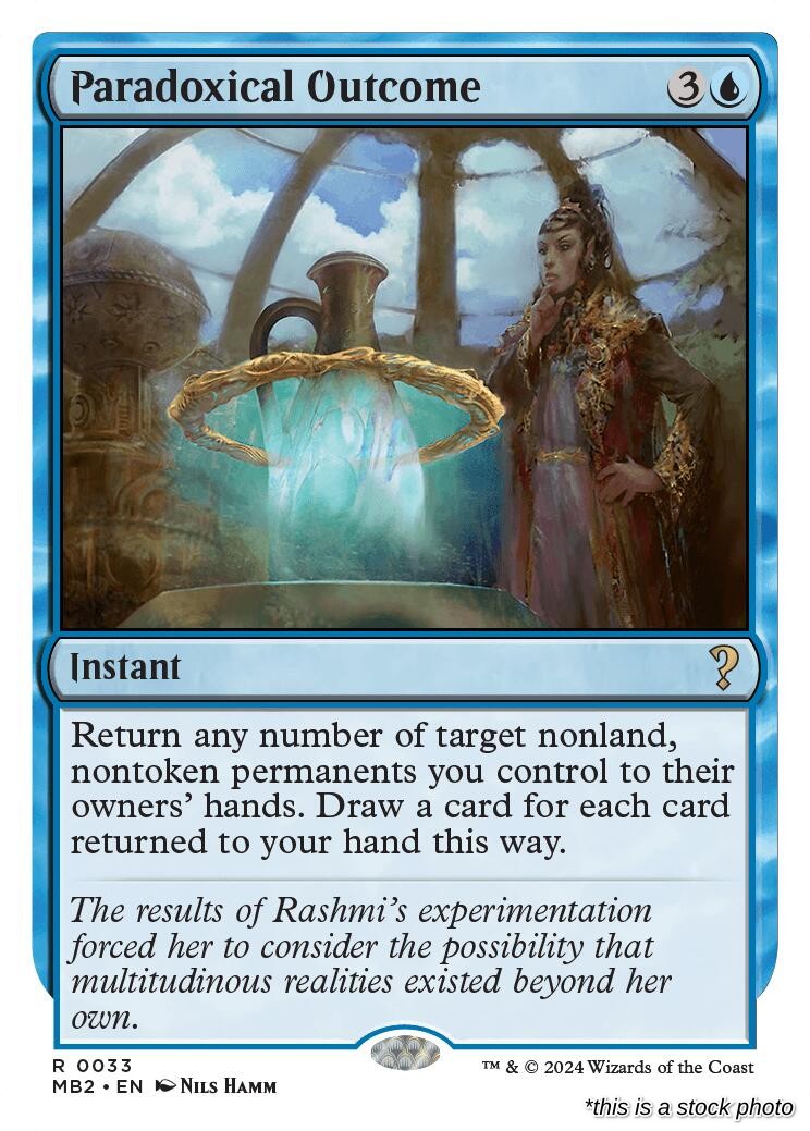 Paradoxical Outcome (White Border)