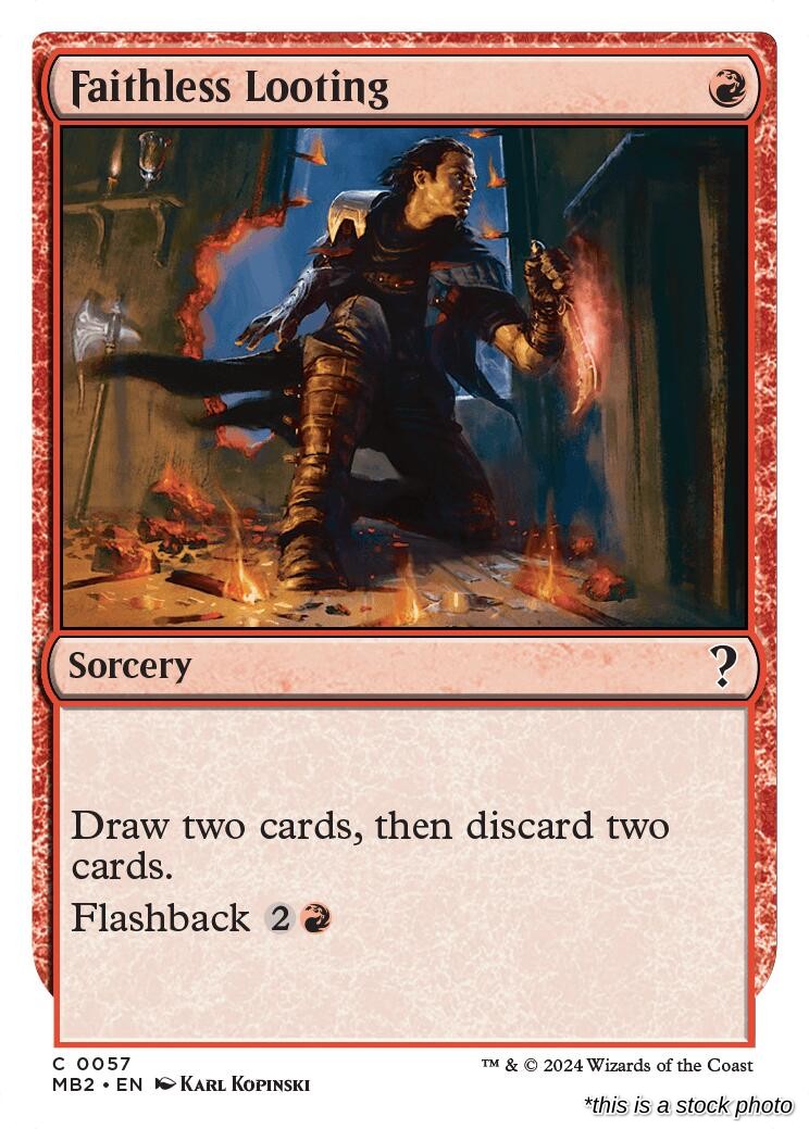 Faithless Looting (White Border)