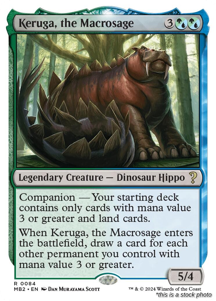 Keruga, the Macrosage (White Border)