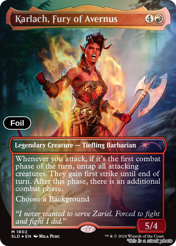 Karlach, Fury of Avernus (Rainbow Foil)