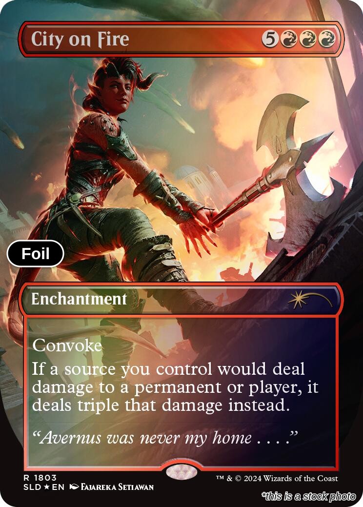 City on Fire (Rainbow Foil)