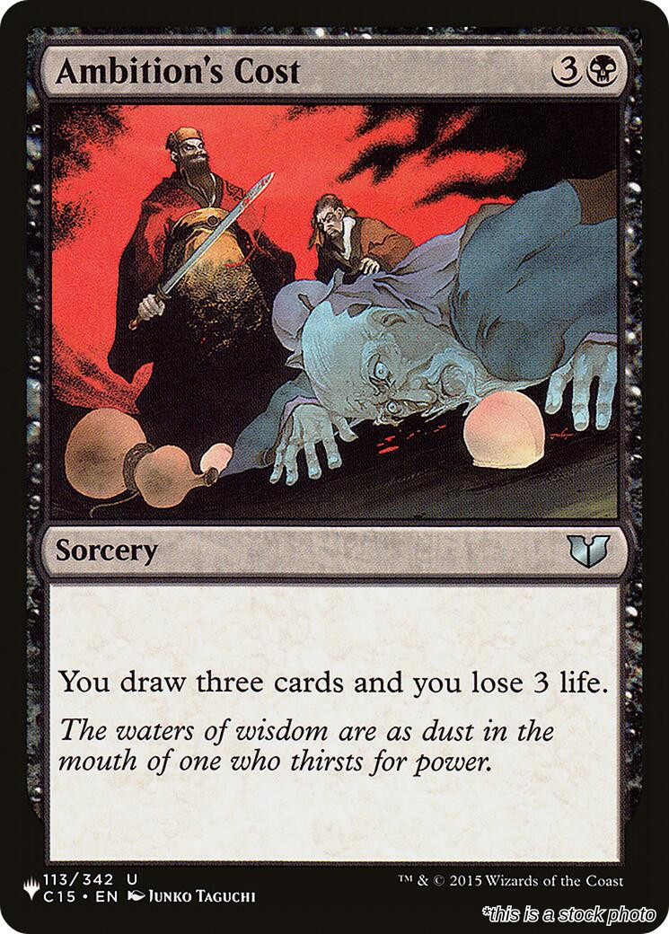 Ambition's Cost
