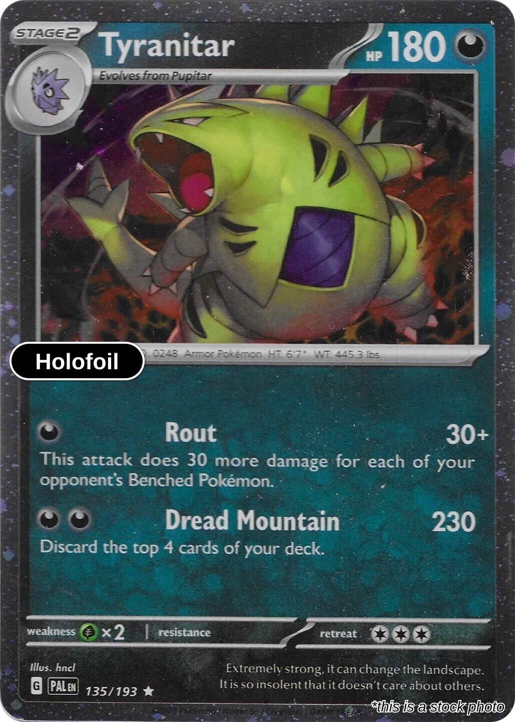 Tyranitar - 135/193 (Cosmo Foil)