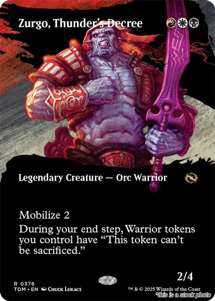 Zurgo, Thunder's Decree (Borderless)