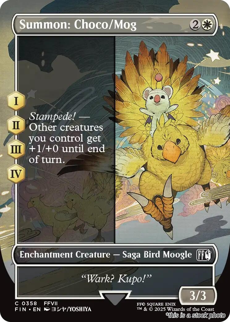 Summon: Choco/Mog (Borderless)