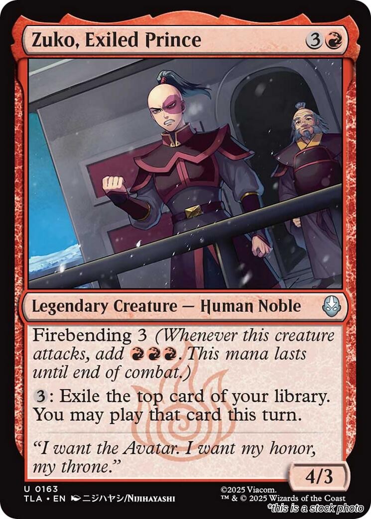 Zuko, Exiled Prince