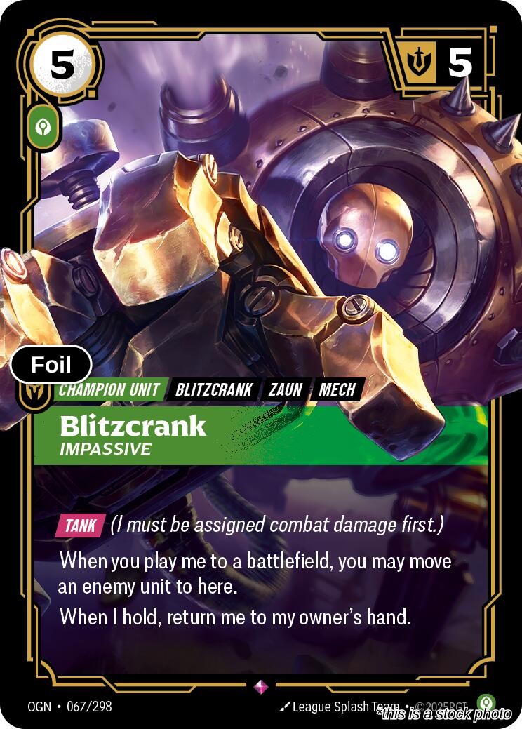 Blitzcrank, Impassive