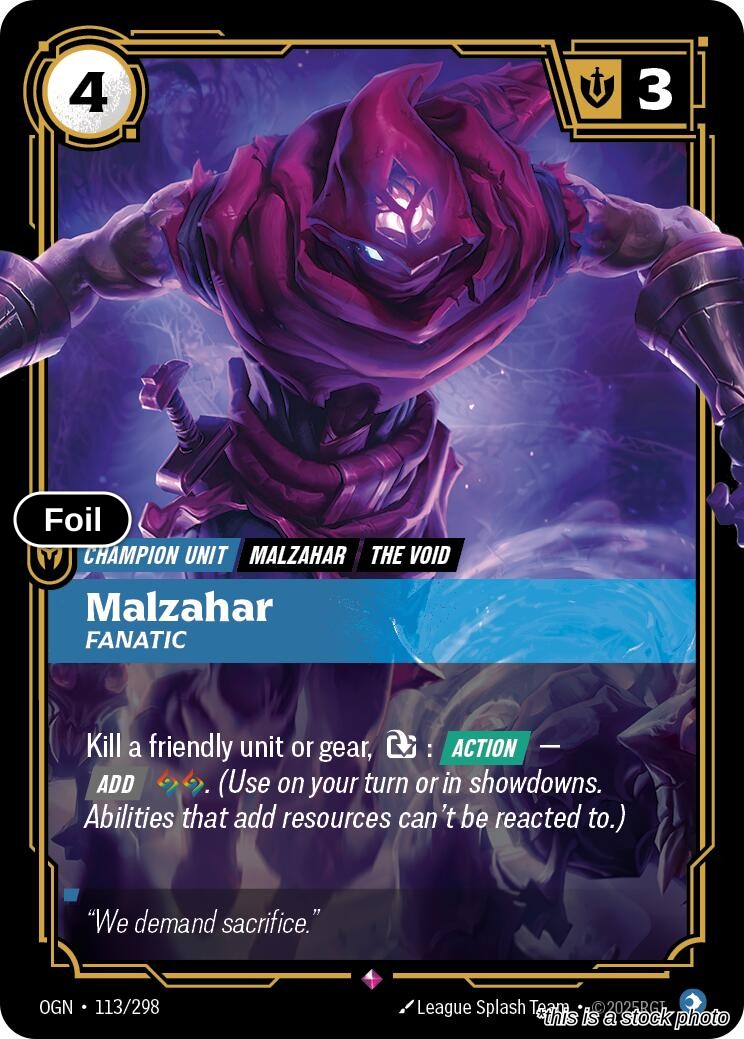 Malzahar, Fanatic