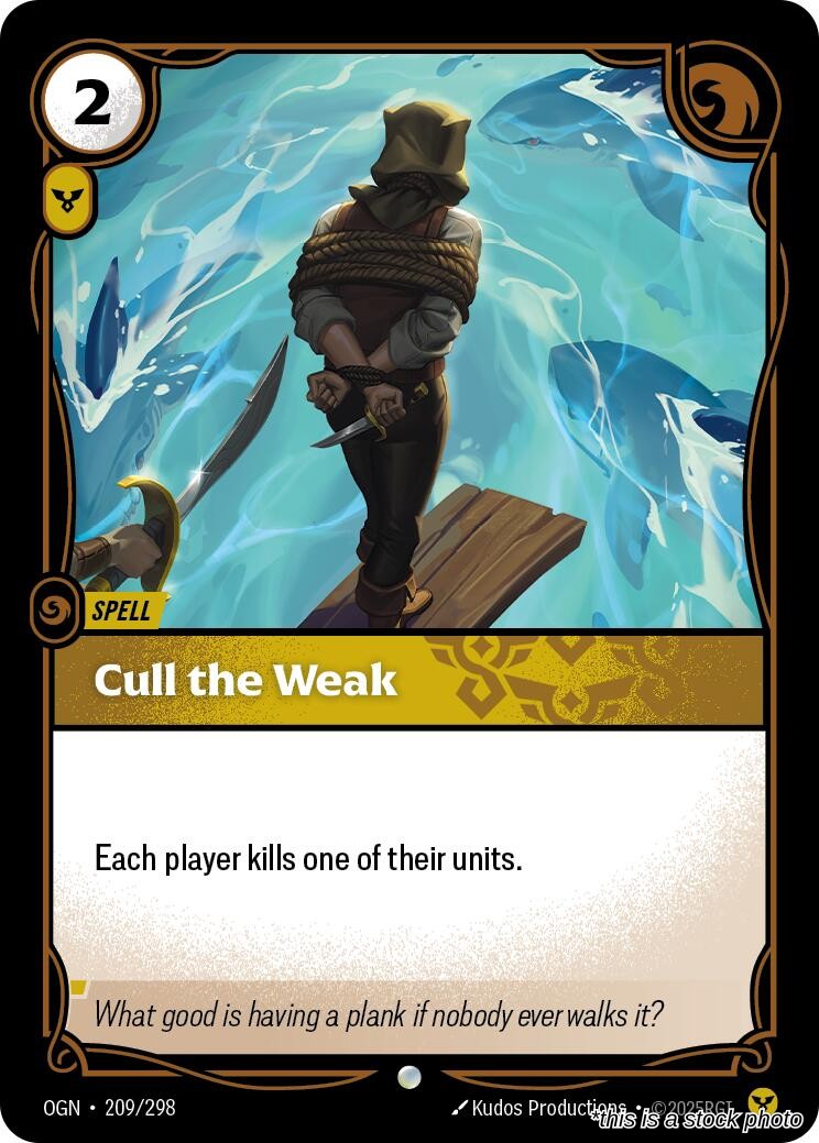 Cull the Weak
