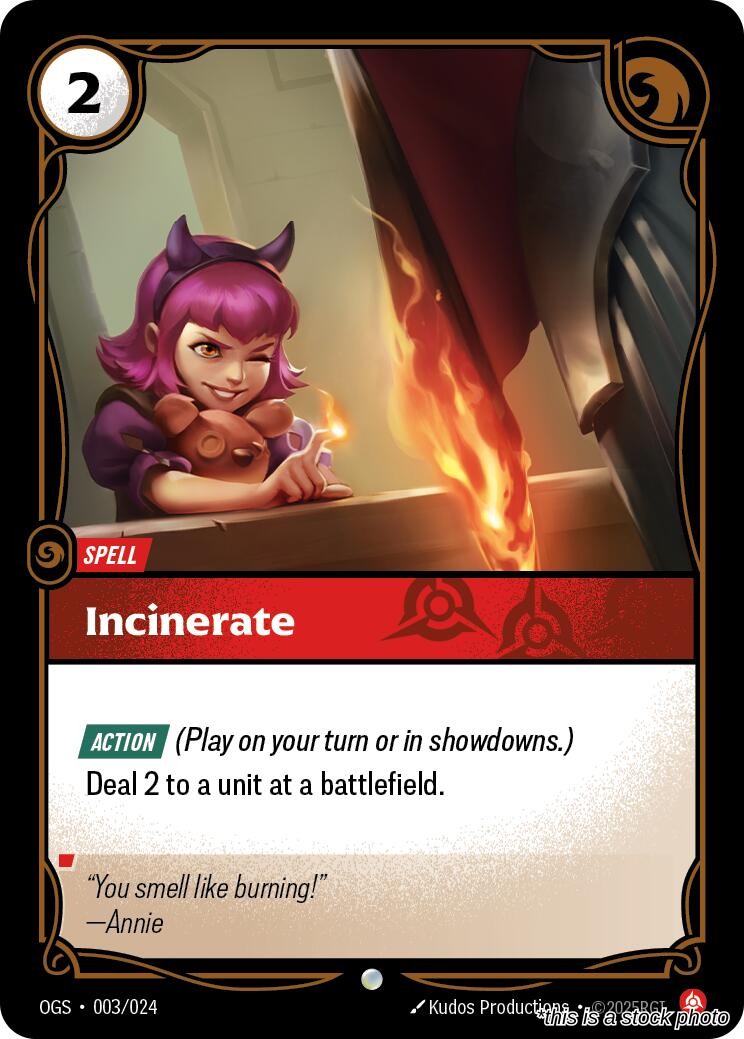 Incinerate