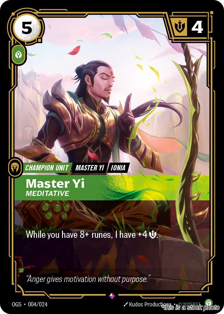 Master Yi, Meditative