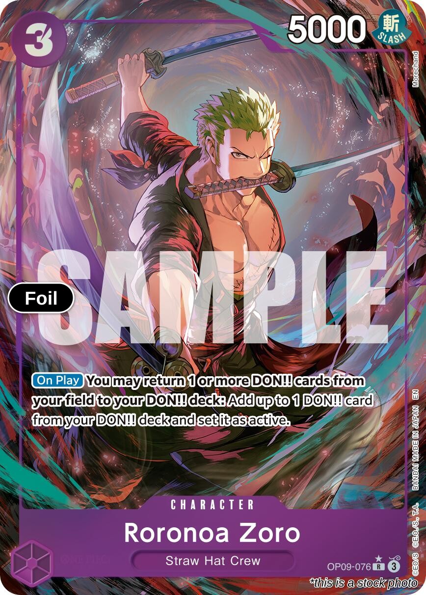Roronoa Zoro - OP09-076 (Alternate Art)
