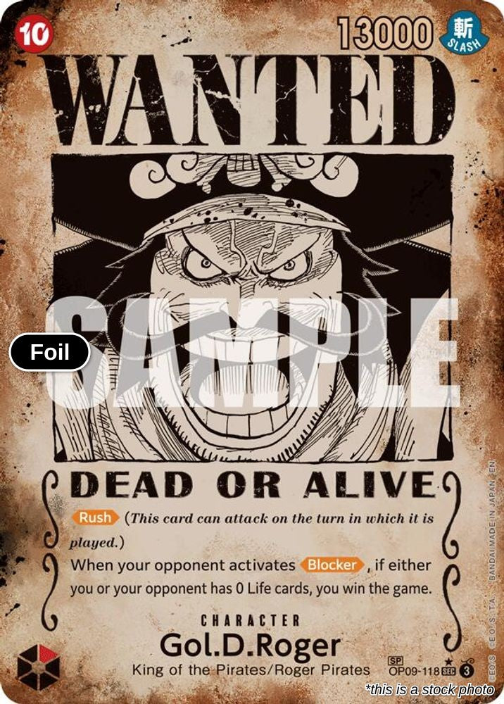 Gol.D.Roger - OP09-118 (SP) (Wanted Poster)