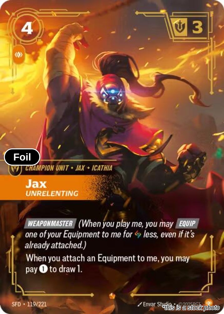 Jax, Unrelenting