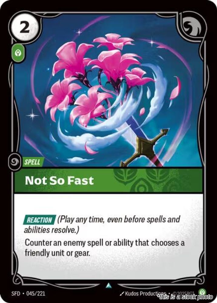 Not So Fast