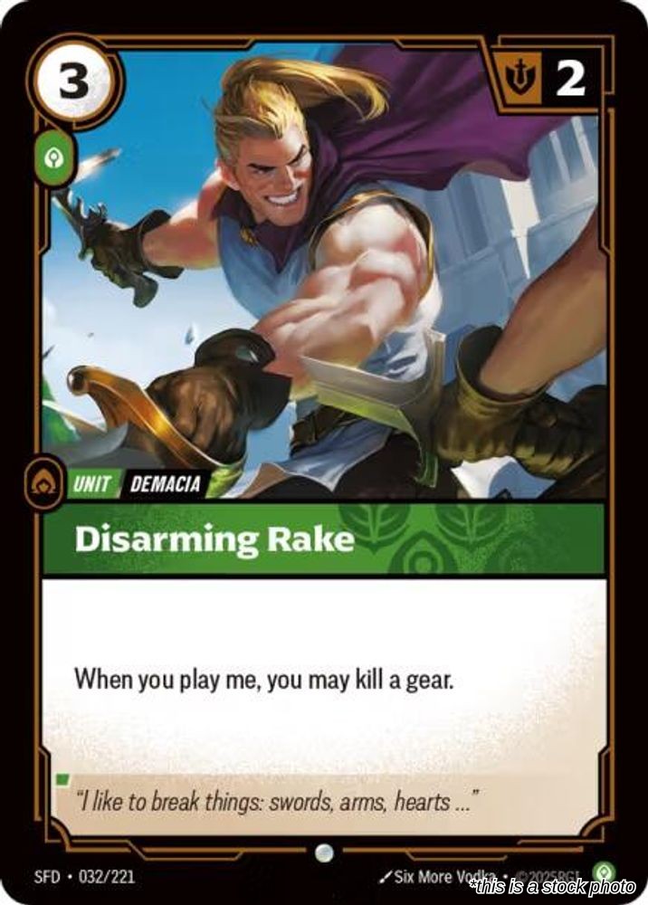 Disarming Rake