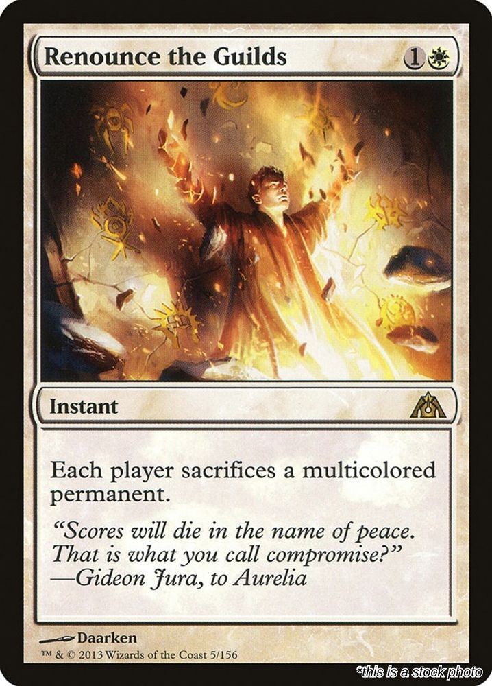 Renounce the Guilds