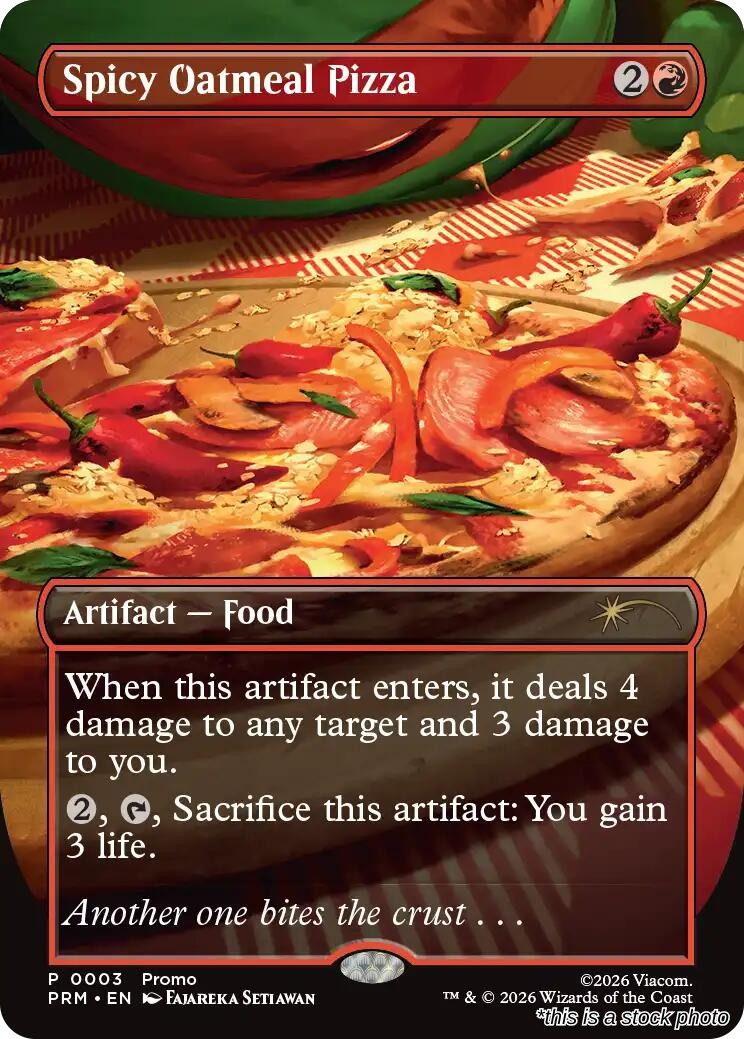 Spicy Oatmeal Pizza (Borderless)