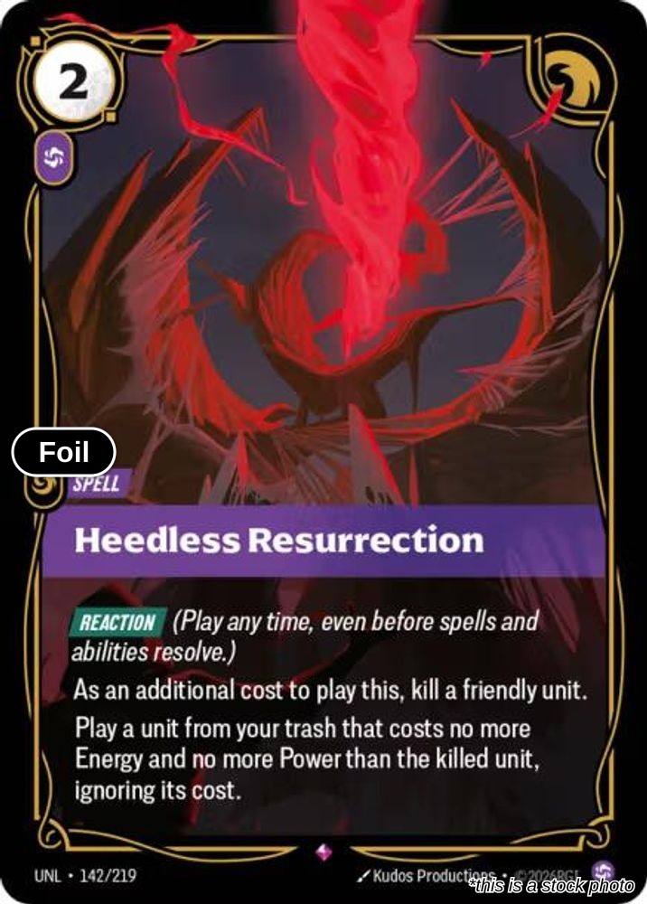 Heedless Resurrection