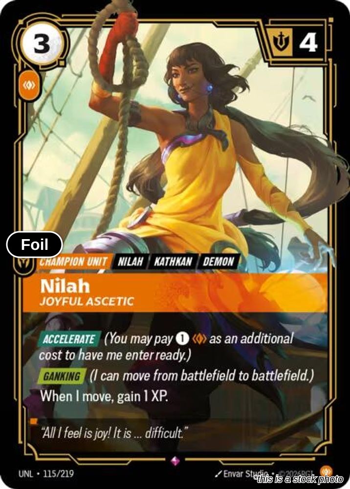 Nilah, Joyful Ascetic