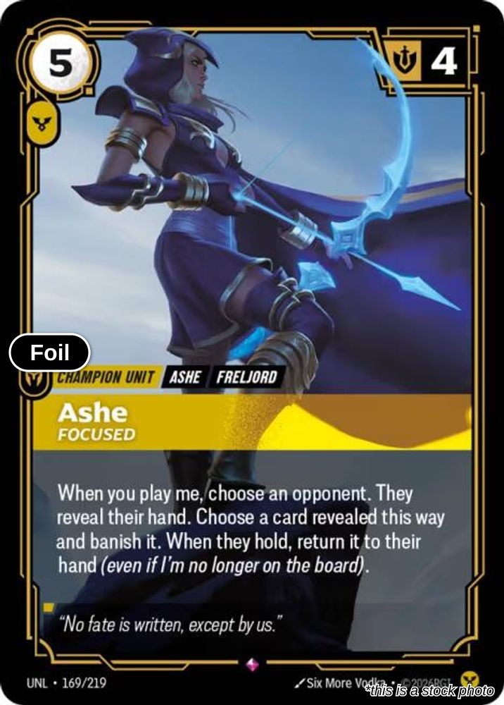 Ashe, Focused