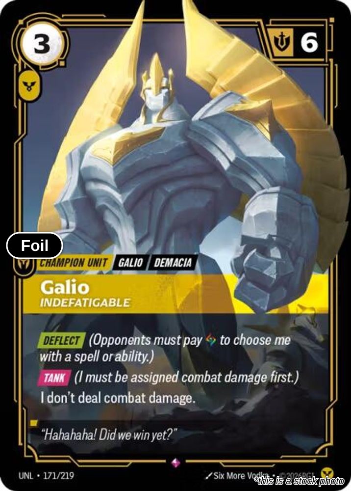 Galio, Indefatigable