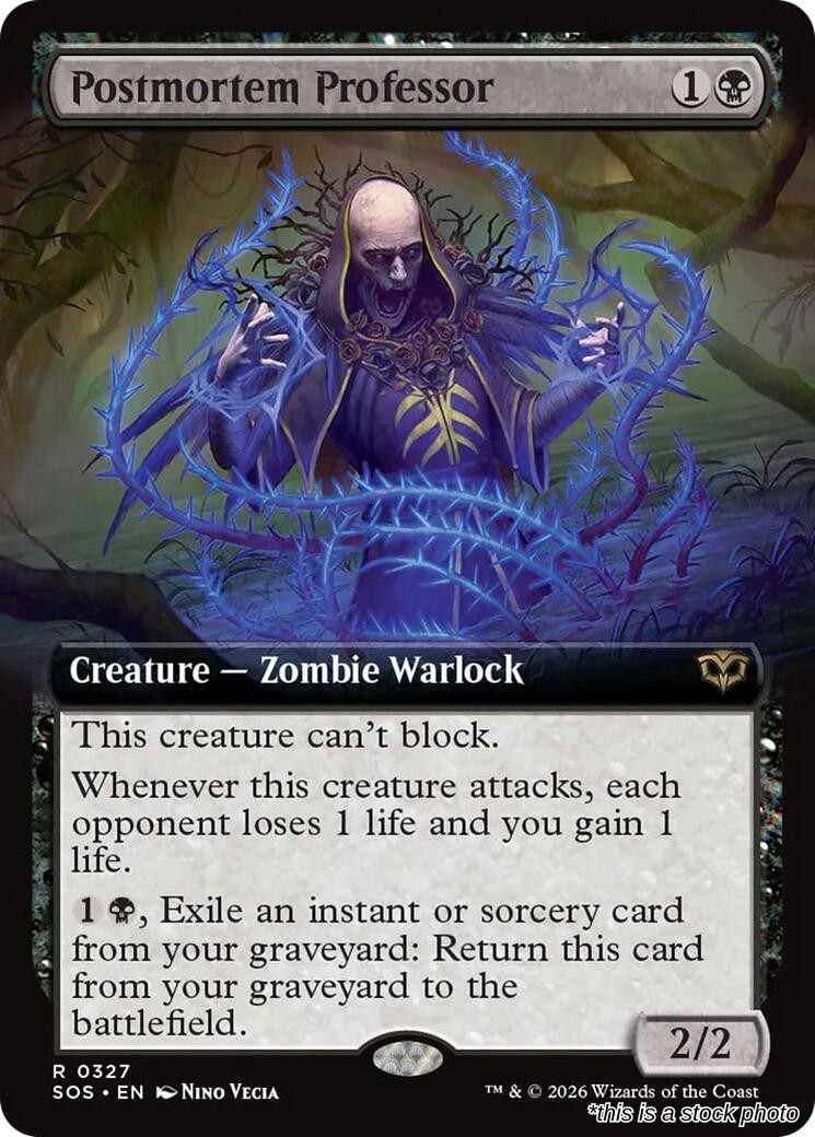 Postmortem Professor (Extended Art)