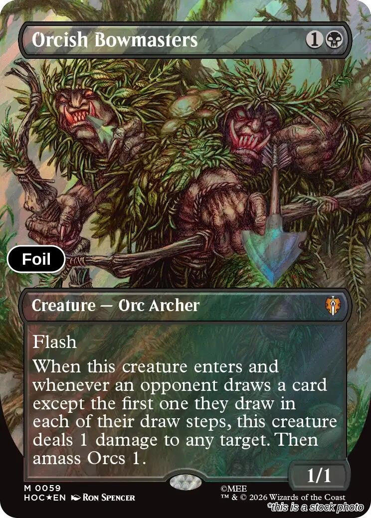 Orcish Bowmasters (Borderless) (Surge Foil)