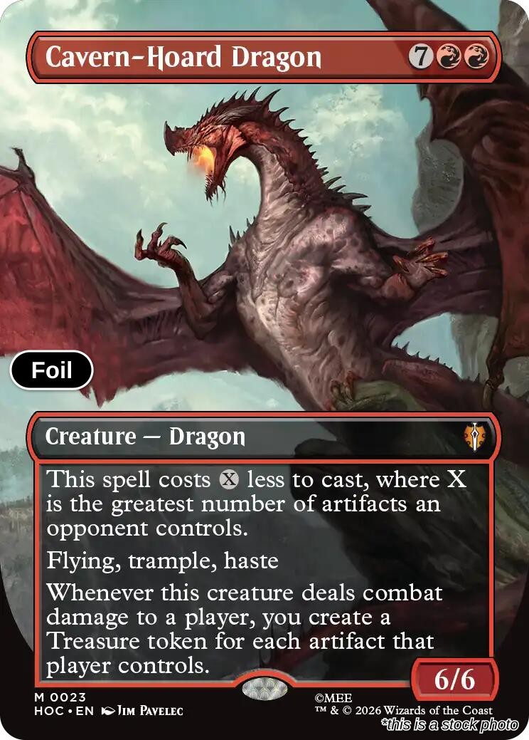 Cavern-Hoard Dragon (Borderless)