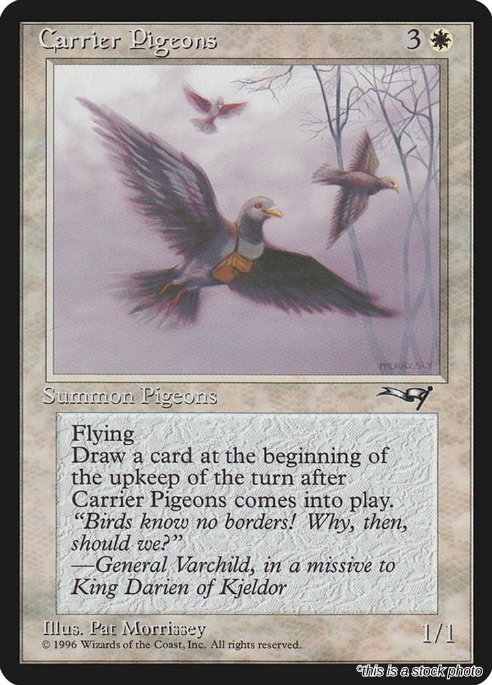 Carrier Pigeons