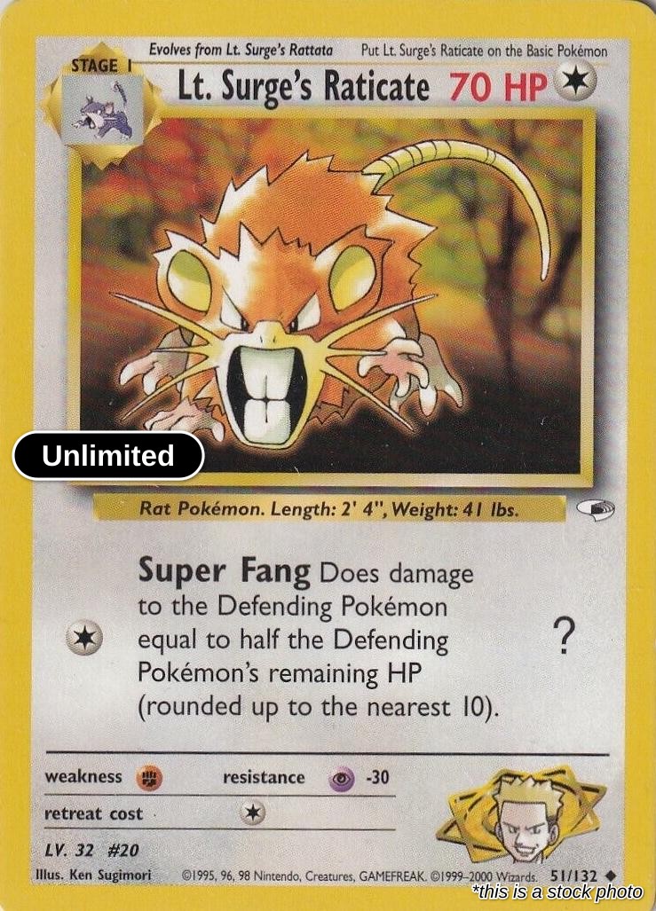 Lt. Surge's Raticate
