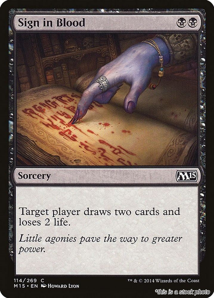 Sign in Blood